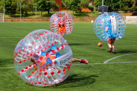 Activité EVJF: bubble football à Barcelone