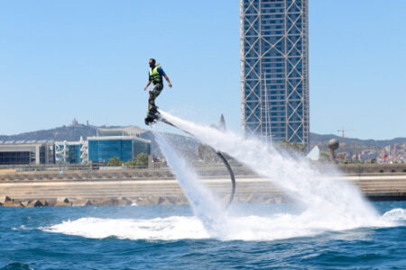 Activité EVG à Barcelone : flyboard